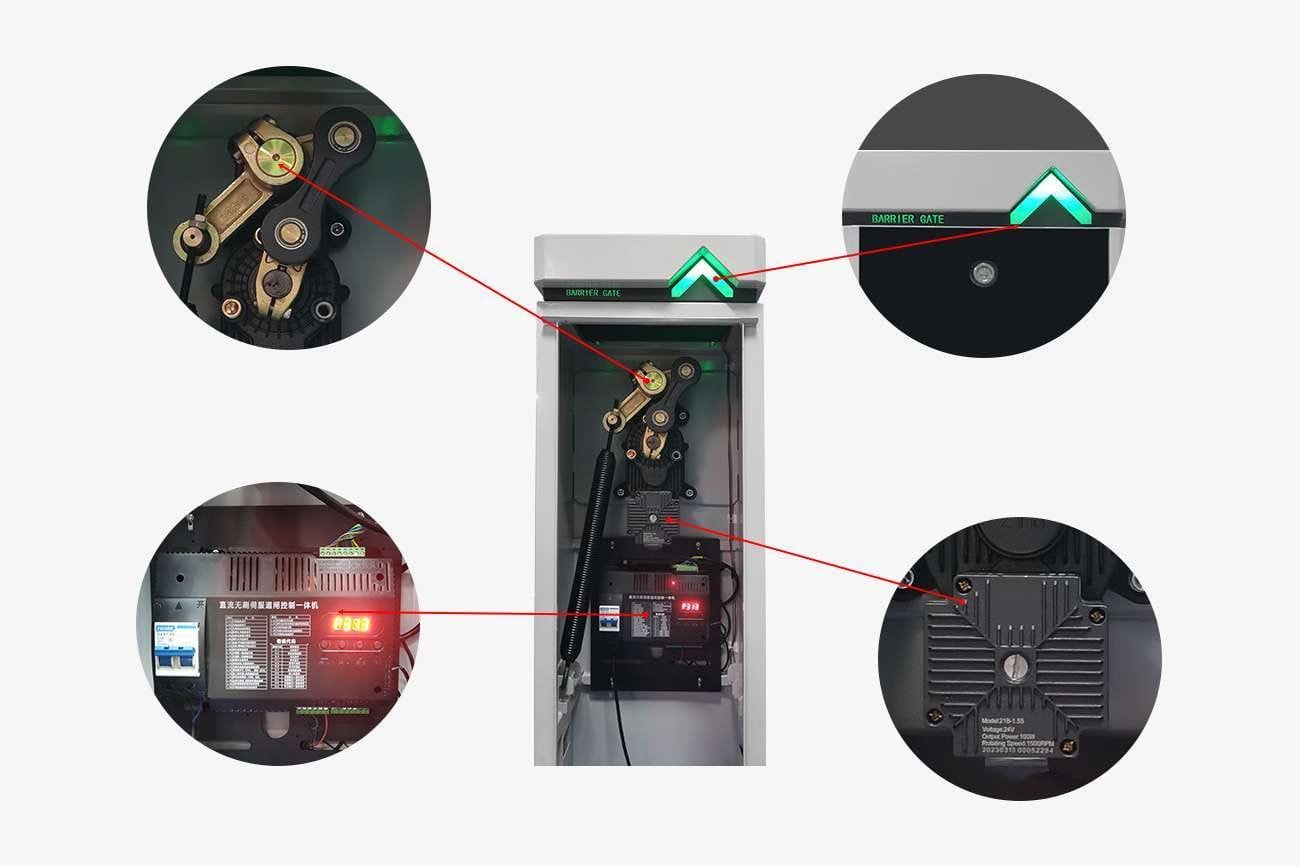 KS-DZ0023 - Karsun Access DC Brush-Less Boom Barrier Gate | KARSUN KS-DZ0023 - Karsun Access DC Brush-Less Boom Barrier Gate JS-LPRO1, KARSUN, KARSUN ACCESS, Access Control, Biometric Access Control, Face Recognition Device, Parking, Auto Payment Machine, Boom Barrier Gate, LPR Camera, Parking Guidance, RFID Parking System, Rising Bollards, Ticket/Card Dispenser, Turnstile, Flap Turnstile, High Speed Gate, Sliding Turnstile, Swing Turnstile, Tripod Turnstile, Waist /Full Height Turnstile, Parking Gate, Parking Barrier Gate, Boom Barrier, Parking Barrier, Barrier Boom Arm Gate, Parking Equipment, Automatic Boom Barrier Gate, DC Motor Barrier Gate, Car Park Barrier System KS-DZ0023 boom barrier gate provides a secure and convenient solution of stopping unauthorize vehicle or giving access to authorize vehicle, for parking lots with high traffic flow such as toll gate, shopping center, exhibition center, hospitals, airport etc. Previous Next Features Karsun DZ series boom Barrier gate is durable, accurate, flexible and safe. It assembles with aluminum alloy octagonal beam with the Max. Length of 6m, gate open/close time is 0.9s/1.5s/3s optional. Adopts 2nd generation DC brush-less mechanism, which merits for compact in structure, enhanced rigidity, and convenient for maintenance and operation. When the brake lever is in the horizontal or vertical state, the movement structure is completely self-locking, which can effectively protect the reducer from external impact. Compared with ordinary barrier gate mechanism, our failure rate can be reduced by about 20%. Anti-smashing function, rebound when encountering obstacles.Control Board in a Plastic box makes control board waterproof and dust-proof.All part is made by mold make the barrier gate accurate and stable.Safety- Loop detector: after vehicle passed the barrier will automatically close once the loop input was triggered. KARSUN