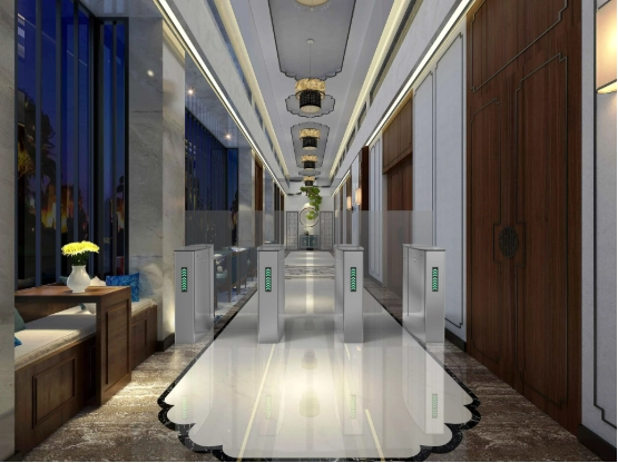 How Optical Turnstiles Enhance Modern Security Systems | KARSUN Luxury-Sliding-Turnstile-JS-PYZ003-4