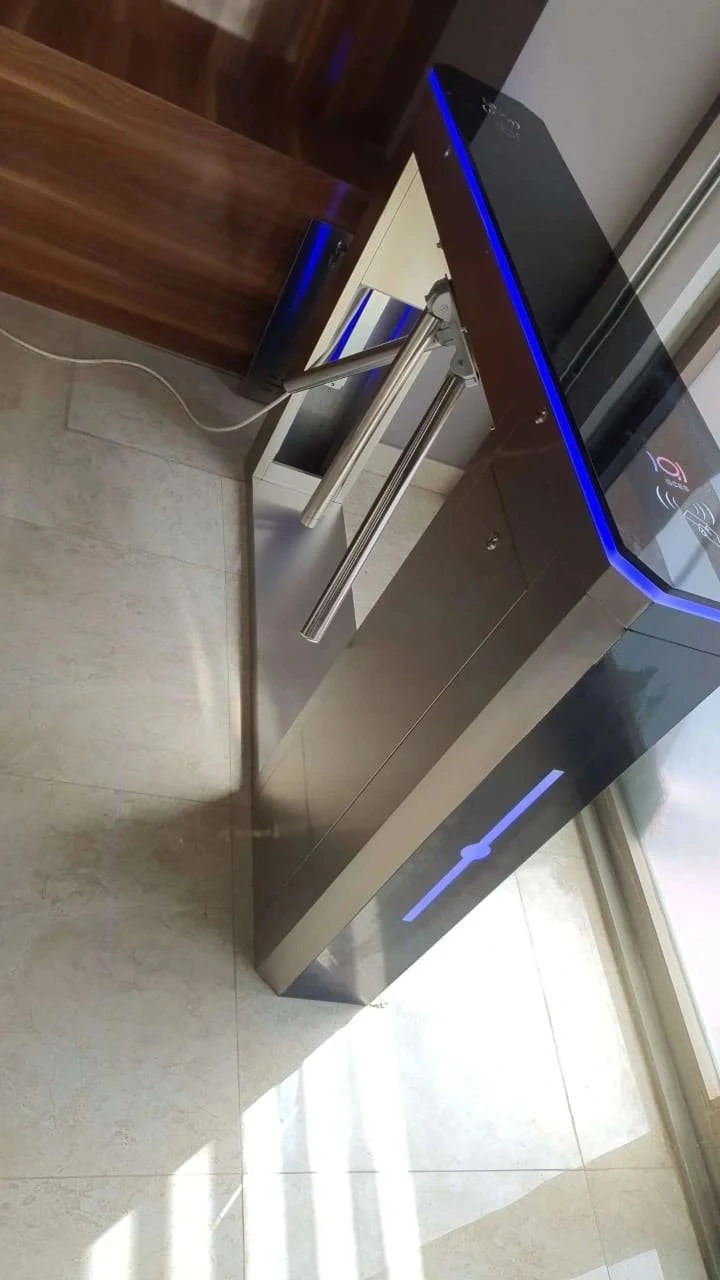 Acrylic-Panel-High-End-Tripod-Turnstile-Gate-JS-TW01-1