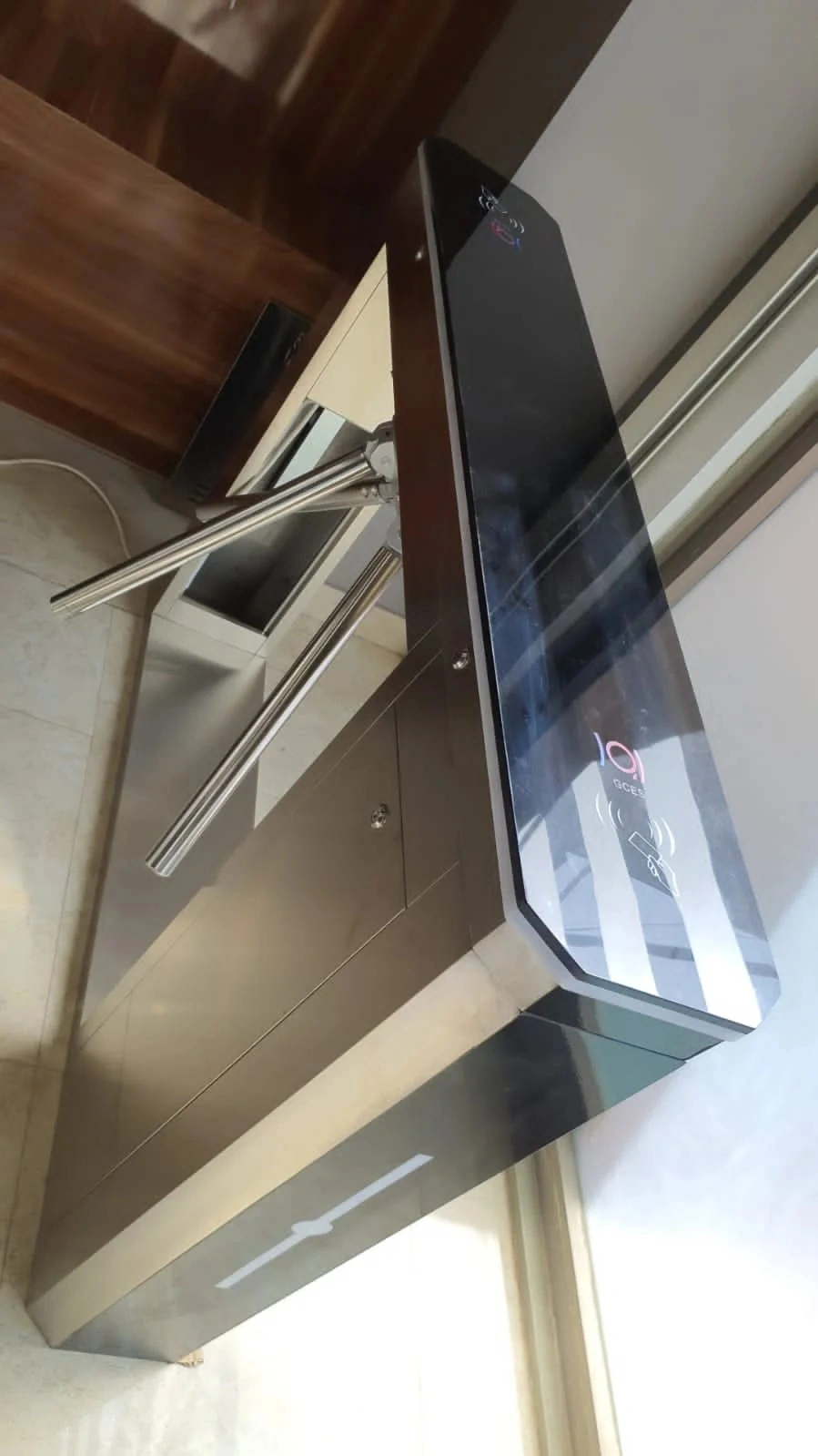 Acrylic-Panel-High-End-Tripod-Turnstile-Gate-JS-TW01-2