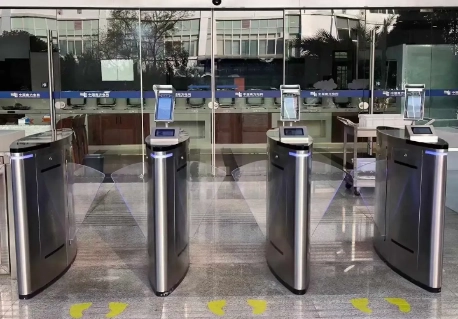 glass speed gate turnstile