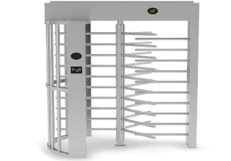 JS-QGZ008 Signal Lane Full Height Turnstile Gate with Face Recognition Access Control System